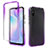 Ultra-thin Transparent Gel Gradient Soft Matte Finish Front and Back Case 360 Degrees Cover for Xiaomi Redmi 9i Purple