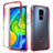 Ultra-thin Transparent Gel Gradient Soft Matte Finish Front and Back Case 360 Degrees Cover for Xiaomi Redmi Note 9 Red