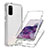 Ultra-thin Transparent Gel Gradient Soft Matte Finish Front and Back Case 360 Degrees Cover JX1 for Samsung Galaxy S20