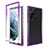 Ultra-thin Transparent Gel Gradient Soft Matte Finish Front and Back Case 360 Degrees Cover M01 for Samsung Galaxy S21 Ultra 5G Purple