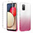 Ultra-thin Transparent Gel Gradient Soft Matte Finish Front and Back Case 360 Degrees Cover ZJ2 for Samsung Galaxy M02s Pink