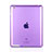 Ultra-thin Transparent Gel Soft Case for Apple iPad 4 Purple