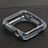 Ultra-thin Transparent Gel Soft Case for Apple iWatch 3 38mm Gray