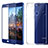 Ultra-thin Transparent Gel Soft Case with Screen Protector for Huawei GR3 (2017) Blue