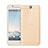 Ultra-thin Transparent Gel Soft Cover for HTC One A9 Gold