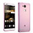 Ultra-thin Transparent Gel Soft Cover for Huawei Mate 7 Pink