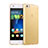 Ultra-thin Transparent Gel Soft Cover for Huawei P8 Lite Gold