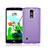 Ultra-thin Transparent Gel Soft Cover for LG Stylus 2 Plus Purple