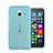 Ultra-thin Transparent Gel Soft Cover for Microsoft Lumia 640 XL Lte Blue