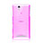 Ultra-thin Transparent Gel Soft Cover for Sony Xperia C3 Pink