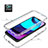 Ultra-thin Transparent Gel Soft Matte Finish Front and Back Case 360 Degrees Cover for Motorola Moto E20 Clear