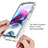 Ultra-thin Transparent Gel Soft Matte Finish Front and Back Case 360 Degrees Cover for Motorola Moto G100 5G Clear