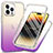Ultra-thin Transparent Gel Soft Matte Finish Front and Back Case 360 Degrees Cover ZJ1 for Apple iPhone 13 Pro Max Purple