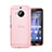 Ultra-thin Transparent Matte Finish Case for HTC One M9 Plus Pink