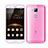Ultra-thin Transparent Matte Finish Case for Huawei G7 Plus Pink