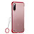 Ultra-thin Transparent Matte Finish Case U01 for Xiaomi Mi A3 Lite Red