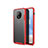 Ultra-thin Transparent Matte Finish Cover Case for OnePlus 7T Red