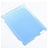 Ultra-thin Transparent Matte Finish Cover for Apple iPad 4 Sky Blue