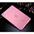 Ultra-thin Transparent Plastic Back Cover for Apple iPad Mini 2 Pink
