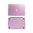 Ultra-thin Transparent Plastic Case for Apple MacBook Pro 15 inch Pink