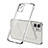 Ultra-thin Transparent TPU Soft Case Cover H01 for Apple iPhone 12 Max Silver