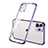 Ultra-thin Transparent TPU Soft Case Cover H01 for Apple iPhone 12 Pro Purple