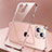 Ultra-thin Transparent TPU Soft Case Cover H01 for Apple iPhone 13 Mini Rose Gold