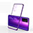 Ultra-thin Transparent TPU Soft Case Cover H01 for Huawei Honor 30 Purple