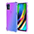 Ultra-thin Transparent TPU Soft Case Cover H01 for Motorola Moto G9 Plus Purple