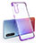 Ultra-thin Transparent TPU Soft Case Cover H01 for Oppo Find X2 Lite Purple