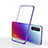 Ultra-thin Transparent TPU Soft Case Cover H01 for Oppo Reno3 Pro Purple