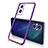 Ultra-thin Transparent TPU Soft Case Cover H01 for Oppo Reno7 Lite 5G Purple