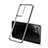 Ultra-thin Transparent TPU Soft Case Cover H01 for Samsung Galaxy S21 Ultra 5G Black