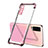 Ultra-thin Transparent TPU Soft Case Cover H01 for Vivo X50 5G Rose Gold