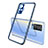Ultra-thin Transparent TPU Soft Case Cover H01 for Vivo X51 5G Blue