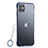 Ultra-thin Transparent TPU Soft Case Cover H02 for Apple iPhone 11 Blue
