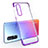 Ultra-thin Transparent TPU Soft Case Cover H02 for Oppo Find X2 Neo Purple