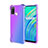 Ultra-thin Transparent TPU Soft Case Cover H02 for Realme 7i Purple