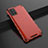 Ultra-thin Transparent TPU Soft Case Cover H02 for Samsung Galaxy A71 5G Red