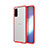 Ultra-thin Transparent TPU Soft Case Cover H02 for Samsung Galaxy S20 5G Red