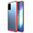 Ultra-thin Transparent TPU Soft Case Cover H02 for Samsung Galaxy S20 Plus 5G Red