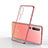 Ultra-thin Transparent TPU Soft Case Cover H02 for Xiaomi Mi 10 Pink