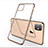 Ultra-thin Transparent TPU Soft Case Cover H03 for Apple iPhone 11 Gold