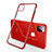 Ultra-thin Transparent TPU Soft Case Cover H03 for Apple iPhone 11 Pro Max Red