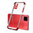 Ultra-thin Transparent TPU Soft Case Cover H03 for Vivo V20 Pro 5G Red