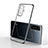 Ultra-thin Transparent TPU Soft Case Cover H03 for Vivo X50 5G Black