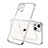 Ultra-thin Transparent TPU Soft Case Cover H04 for Apple iPhone 13 Mini Silver