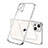 Ultra-thin Transparent TPU Soft Case Cover H04 for Apple iPhone 14 Plus Silver