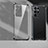Ultra-thin Transparent TPU Soft Case Cover H04 for Samsung Galaxy S21 Ultra 5G Black