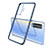 Ultra-thin Transparent TPU Soft Case Cover H04 for Vivo X50 5G Blue